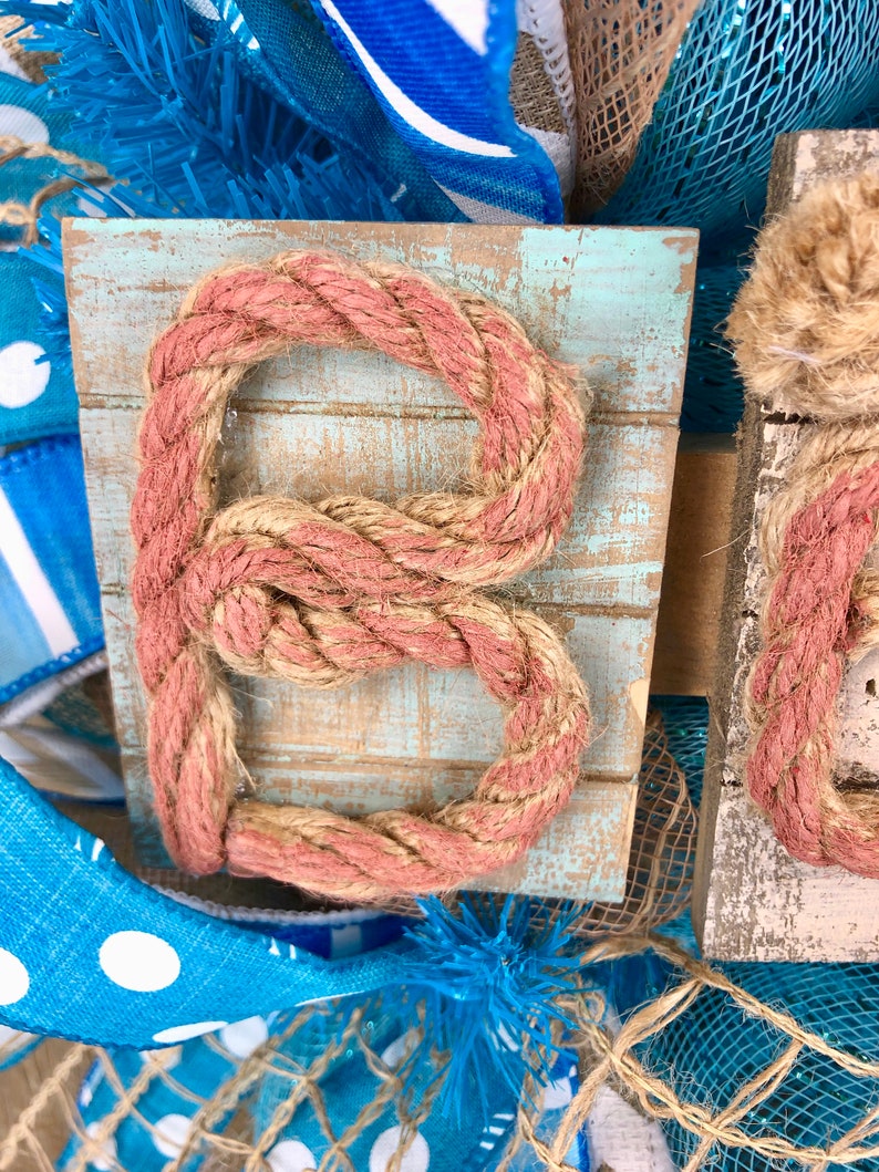 Nautical Wreath Deco Mesh Beach Wreath Beach Wreath for Front Door Beach Welcome Wreath Tropical Wreath Summer Beach Wreath Lake House