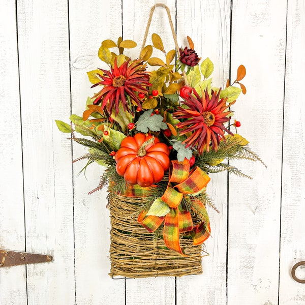 Fall Door Basket Etsy