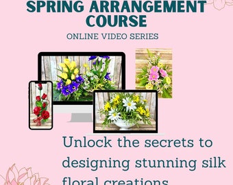 Faux Flower Centerpiece Tutorial Spring Flower Arrangement Tutorial How to Make a Flower Centerpiece Artificial Flower Arranging