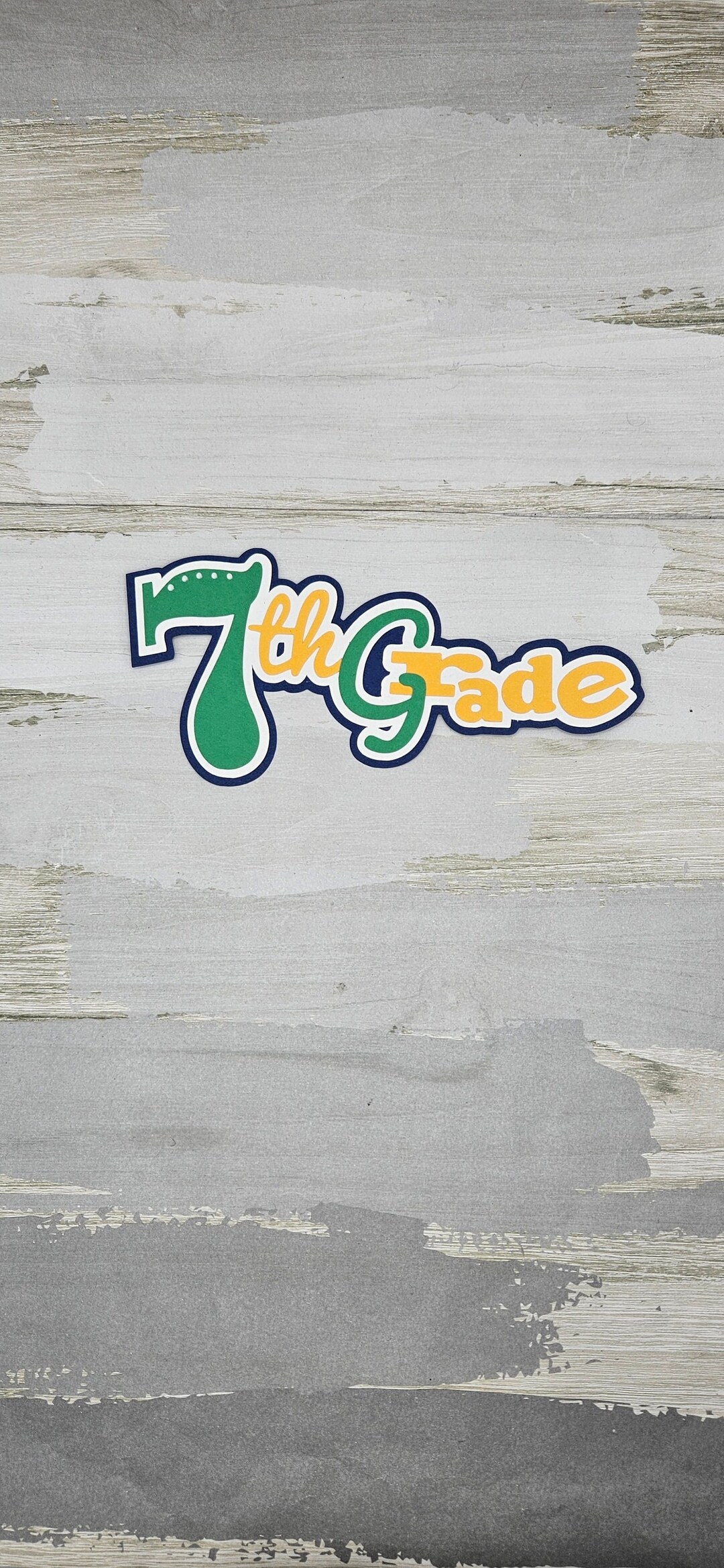 7th Grade Seventh School Paper Pieced Die Cut Title for - Etsy
