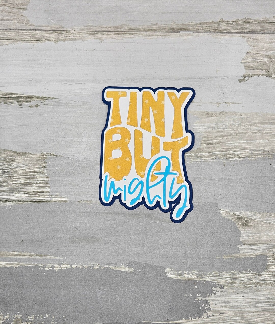 Tiny but Mighty Die Cut, Baby Scrapbook Embellishment - Etsy