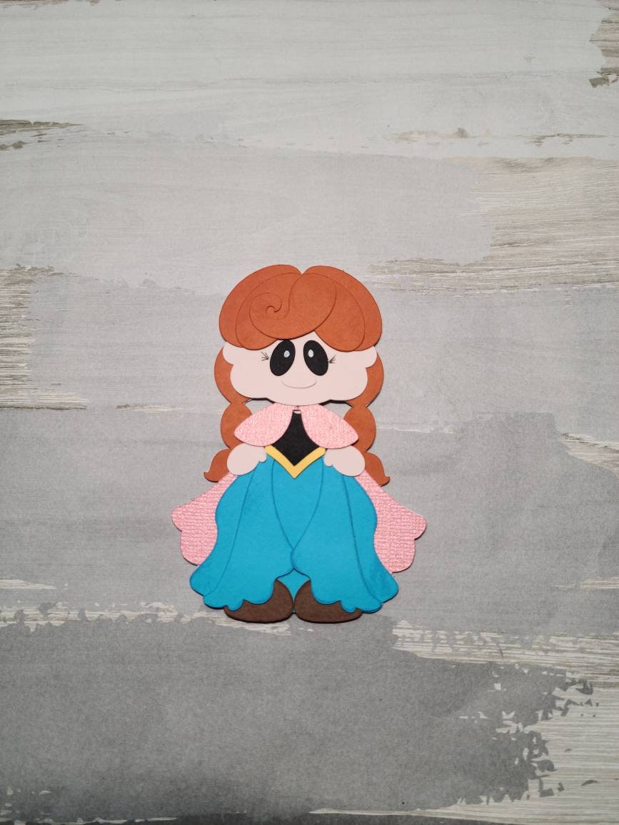 Anna Frozen Princess Paper Pieced Die Cut for Scrapbooking - Etsy