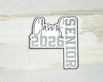 Class of 2026 Senior Paper Die Cut, Scrapbooking Title