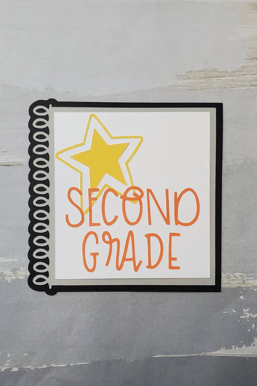 Second Grade 2nd Paper Pieced Die Cut School Title for Etsy
