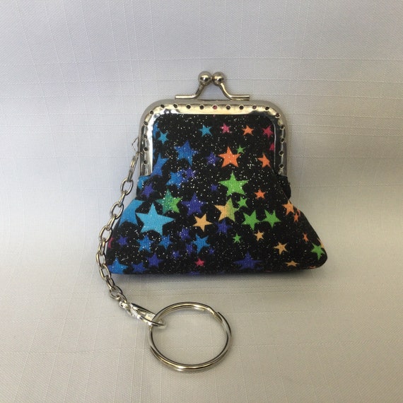 Flower Lipstick Holder Keychain, Multicolor Rhinestone, Lobster