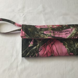 Cartera de camuflaje rosa/Cartera de muñeca MC2 de True Timber/Cartera con múltiples compartimentos/Cartera de mano/Cartera de tela/Cartera acolchada