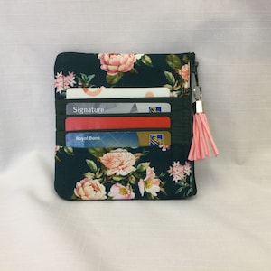Rosen Geldbörse und Kreditkartenhalter/kleine Brieftasche/Münze Beutel/Geldbörse und Kreditkarte Tote/Stoff Brieftasche/Mini Geldbörse