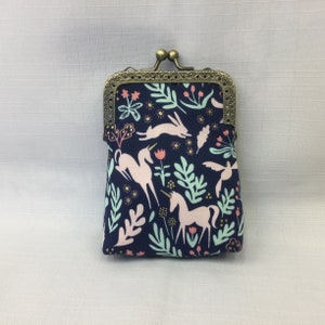 Moments magiques Changer de sac à main / Pochette de monnaie licorne / Mini sac à main cosmétique / sac à main en tissu / pochette à clés / organisateur de sac à main