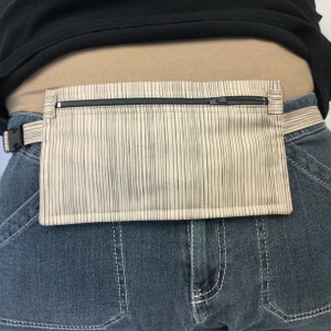 Neutral Colored Body Wallet/Travel Wallet/Flat Fanny Pack/Securue Wallet/Secret Wallet/Running Belt/Under Clothing Wallet/Pick Pocket Proof