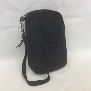 Ensemble portefeuille-porte-monnaie en imitation daim/Porte-monnaie polyvalent à treize poches/Mini sac à main bleu marine/Porte-monnaie en tissu/Porte-monnaie au poignet
