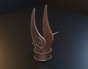 Avatar Roku and fire nation prince headpiece- 3D model - custom replica