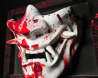 Hannya Mask - Red & White