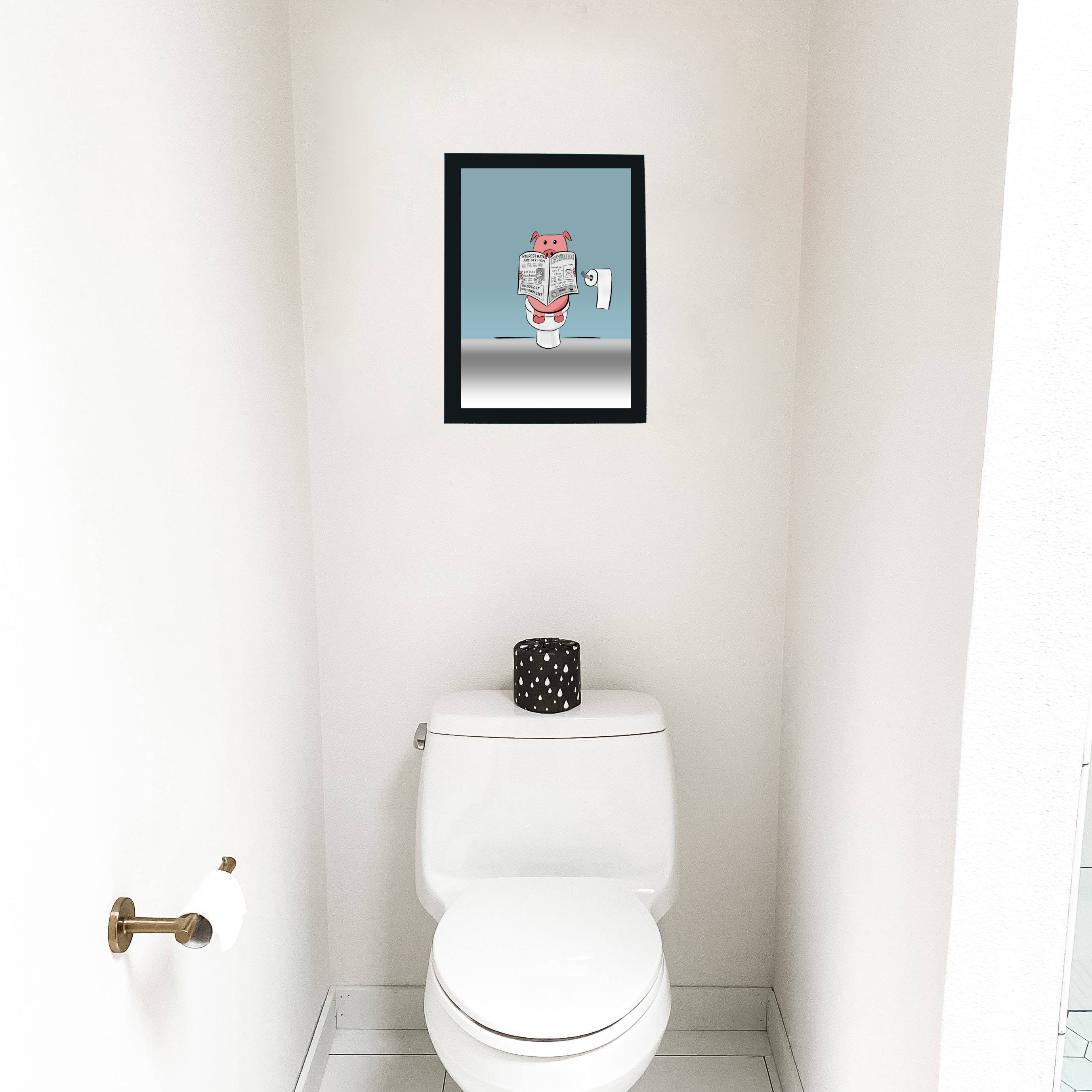 Bathroom Wall Art Bathroom Wall Decoration Toilet Etsy UK