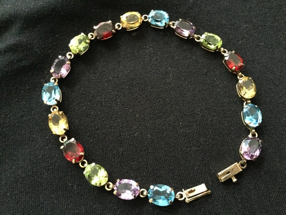 Vintage Tennis bracelet, Vintage 10k tennis bracel
