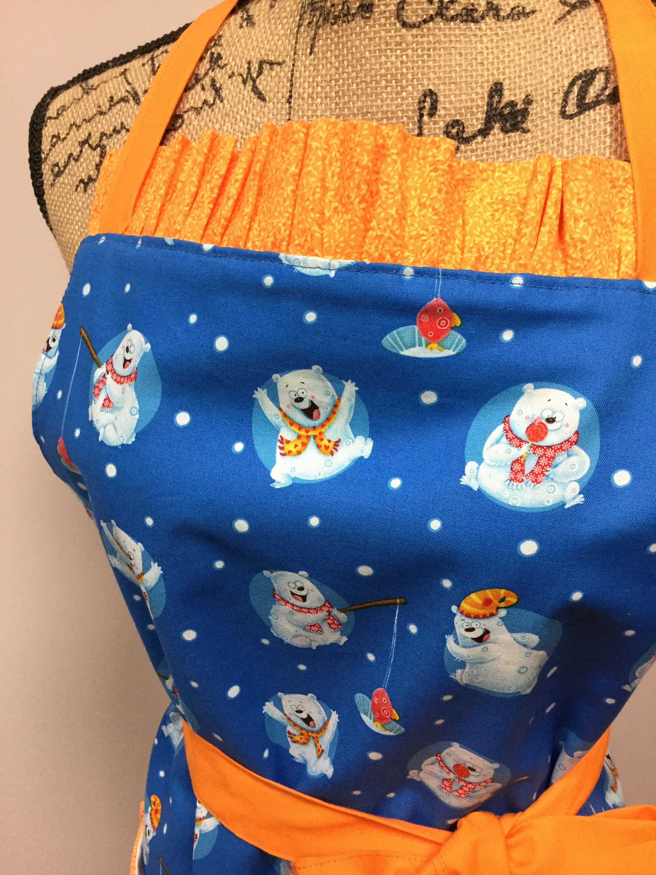 Christmas Reversible Apron Holiday Reversible Apron Etsy UK