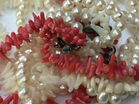 Coral necklace, Vintage coral necklace, Coral and… - image 7