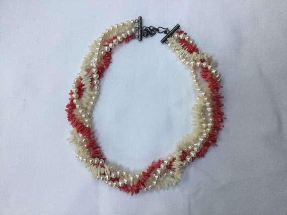 Coral necklace, Vintage coral necklace, Coral and… - image 5