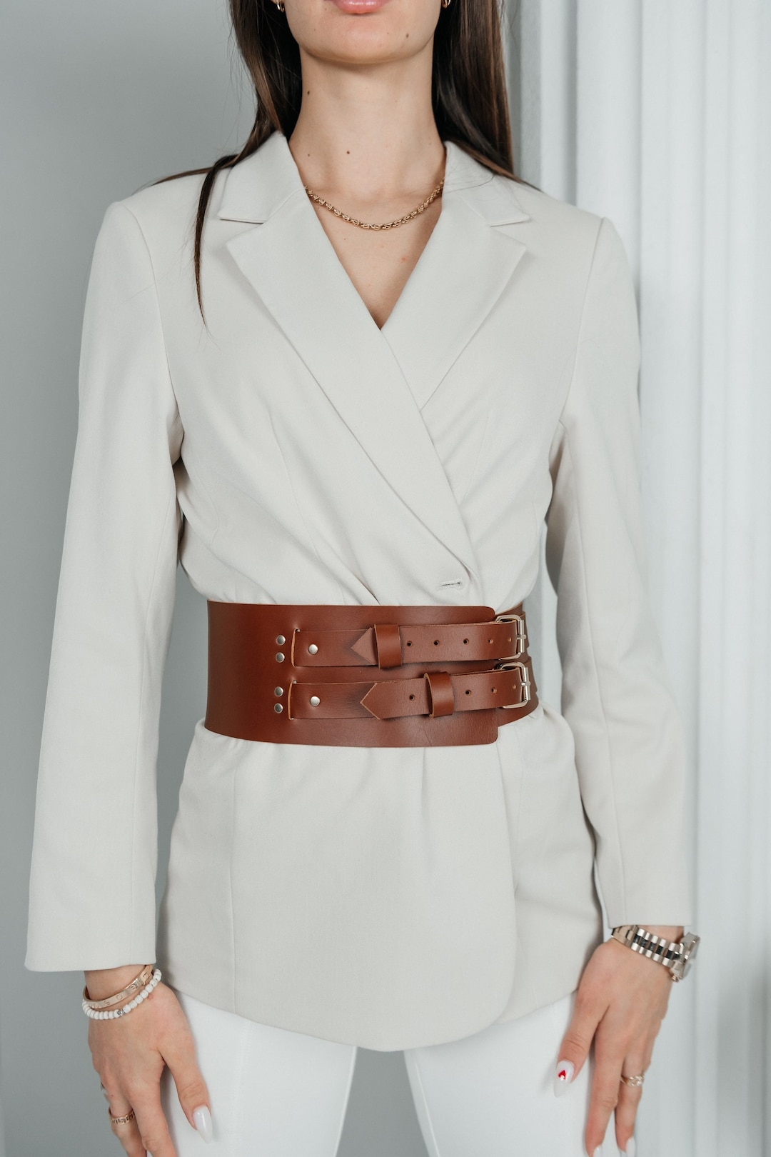 womens black waist belt