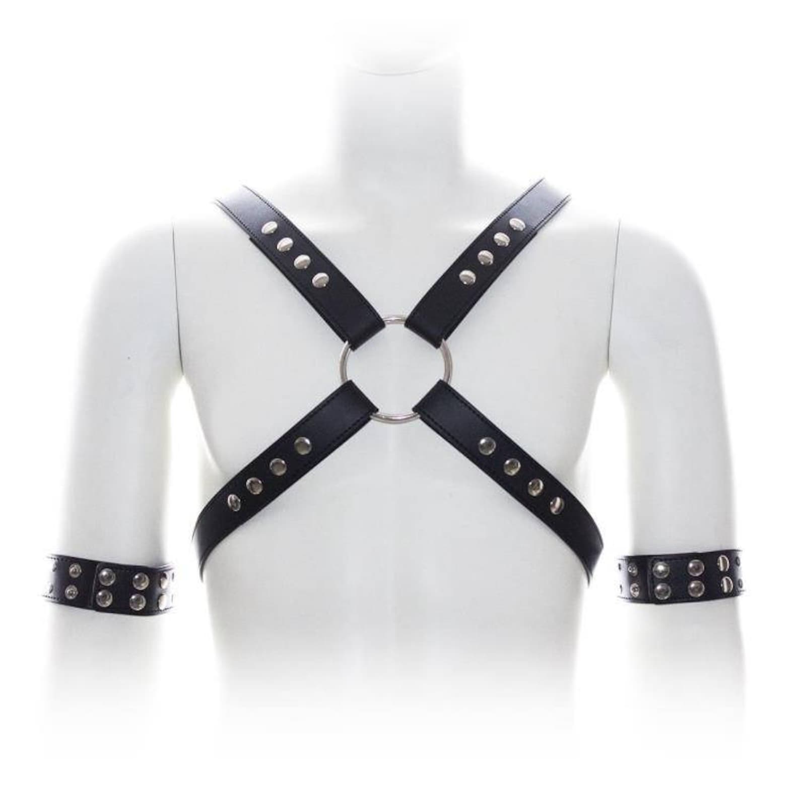 Leather harness for men Body harness Men leather harness Etsy