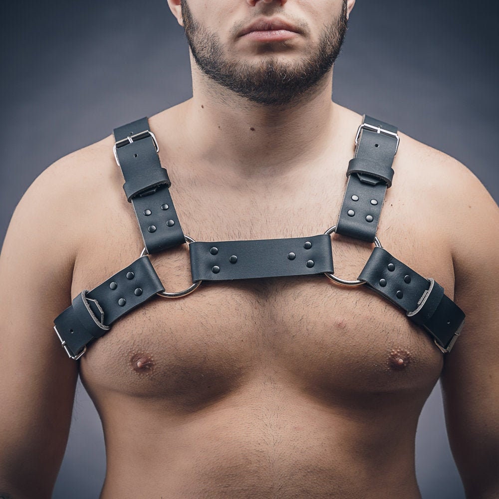 Men Harness for Shoulders,men Harness Brown,chest Harness,groomsmen  Gift,fashion Leather Harness Men,groomsmen Harness,leather Suspenders 