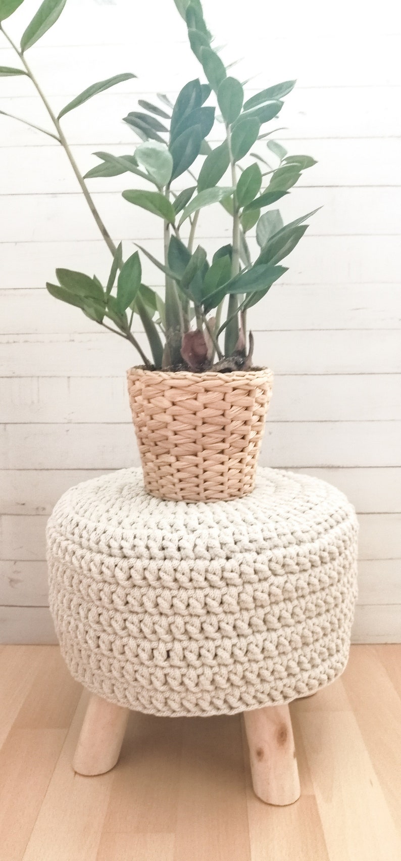 Cover for a round stool, wooden chair, diameter 14Inch. image 8