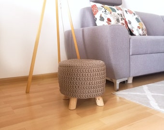 Housse pour tabouret rond, chaise en bois, 12 pouces de diamètre.