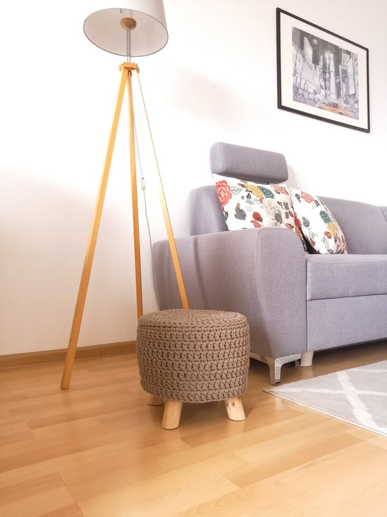 Cover for a round stool, wooden chair, diameter 14Inch. image 3