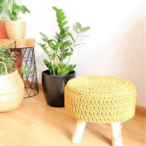 Housse pour tabouret rond, chaise en bois, 14 pouces de diamètre. image 6