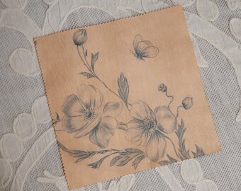 Panno per la pulizia delle lenti – Fiori e farfalle
