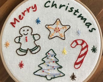 PDF Download - Christmas Hand Embroidery Pattern