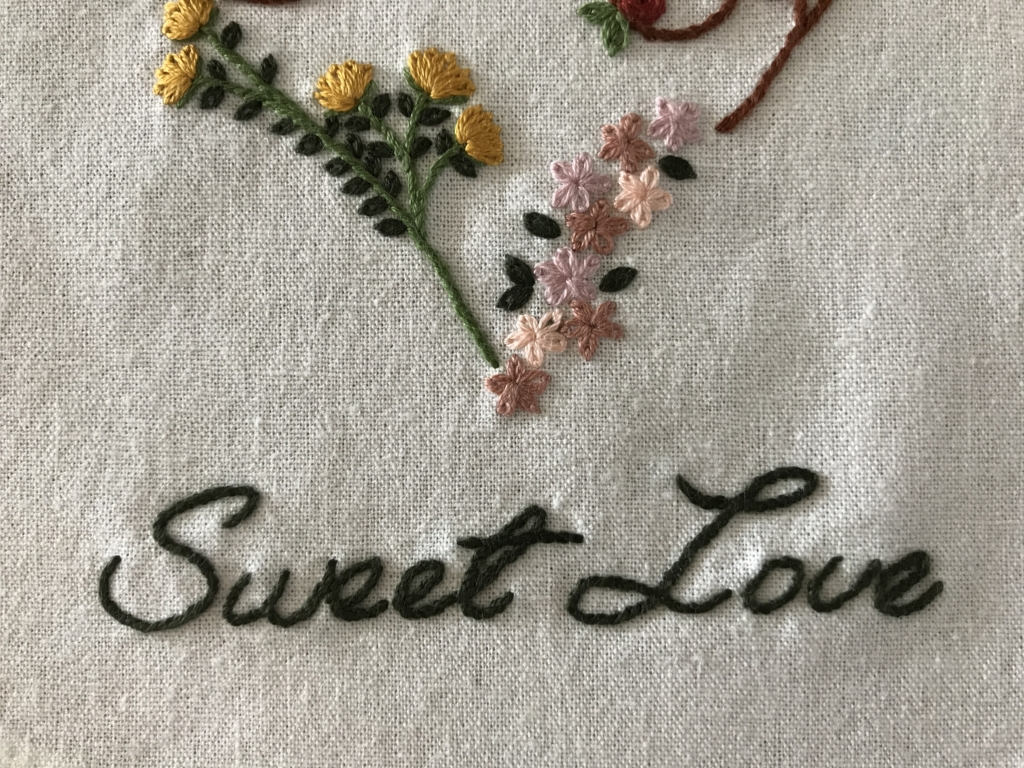 Sweet Love Heart Embroidery Bedding Set