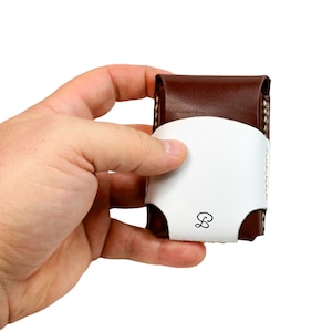 Mini Card Wallet MW3 / Diseño único / Genuinamente hecho a mano por Pavel Atelier