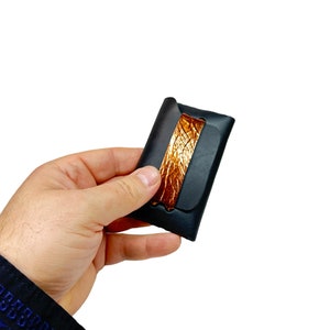 Stitchless Leather Wallet NS3 / Einzigartiges Design / Handgemacht von Pavel Atelier