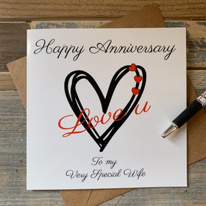 Carte de joyeux anniversaire - Je t'aime - À ma femme spéciale ou à ma carte spéciale de mari - Posts dans le monde entier