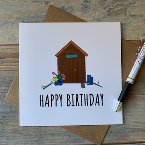 Biglietto d'auguri per capannone da giardinaggio di buon compleanno - Messaggi in tutto il mondo