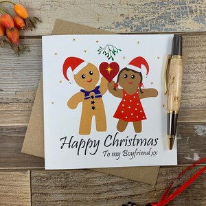 Happy Christmas To My Boyfriend - Kerstkaart