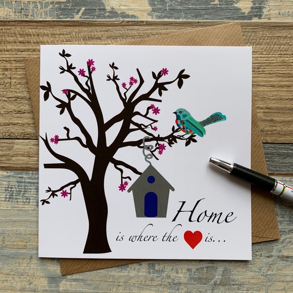 New Home Card Home Is Where The Heart Is