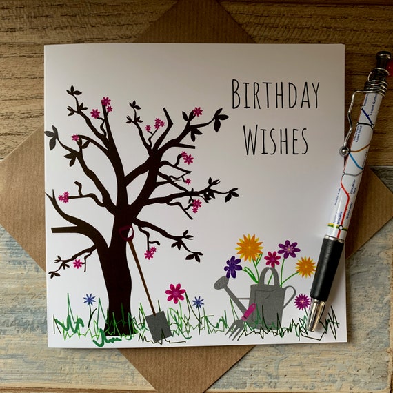 Biglietto Di Auguri Con Citazioni Sul Giardinaggio Per Il Compleanno Del Giardiniere GC149 - Italia - Foto 8