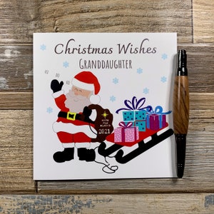 Kerstwensen - Kleinzoon of Kleindochter Gepersonaliseerde Kerstkaart voor de Kerstman