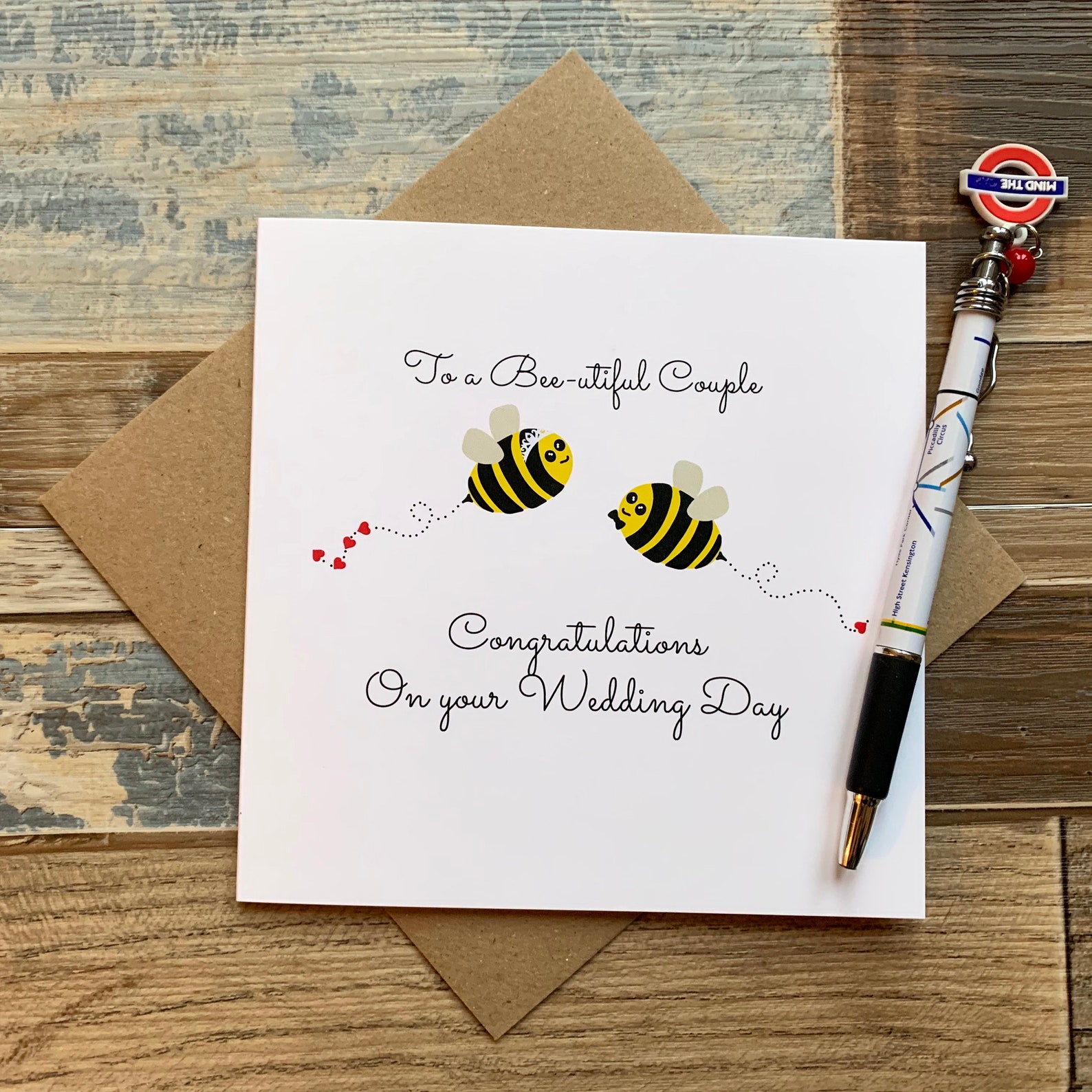 Glückwunschkarte zur Hochzeit An ein Bienentrauliches Paar Etsy.de