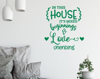 In This House Quote. Vinyl Wall Decal. - Etsy