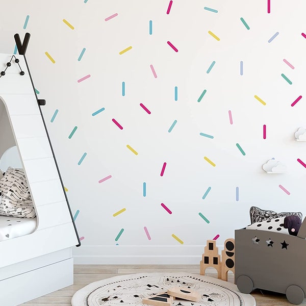 Color Sprinkles Wall Stickers For Kids Room, Sprinkle Wall Stickers, Sprinkle Wall Decals For Children's Bedrooms Nursery Playroom Confetti