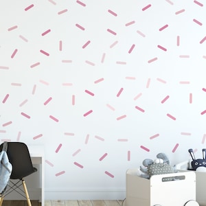 Pink Pastel Sprinkles Wall Stickers