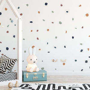 150 Boho Chic Polka Dots, Chic Wall Decals, Boho Wall Stickers, Kids Wall Stickers, Nursery Wall Decals, Removable Wall Stickers, DIY