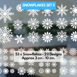 Snowflake Window Stickers | Christmas Window Stickers For Home & Shops | Snow Flake Decorations