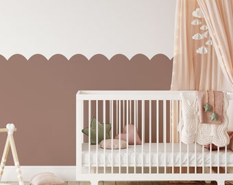 Plantilla de pintura de pared de arco para cuartos de niños y dormitorios infantiles | Bordes de pared extraíbles para pintar
