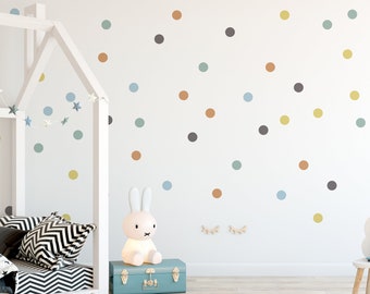 Chic Colour Polka Dot Wall Stickers