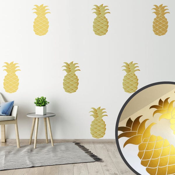 Pineapple Wall Decal - Etsy