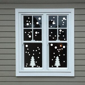 Christmas Window Decals, Christmas Window Stickers, Xmas Window Stickers, Xmas Window Decals, Christmas Decals, Christmas Stickers, Snow