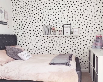 Polka Dot Wall Decal Stickers Irregular Polka Dot Stickers For Bedroom Nursery Office Peel And Stick Home Wall Decor